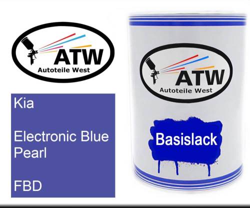 Kia, Electronic Blue Pearl, FBD: 500ml Lackdose, von ATW Autoteile West.